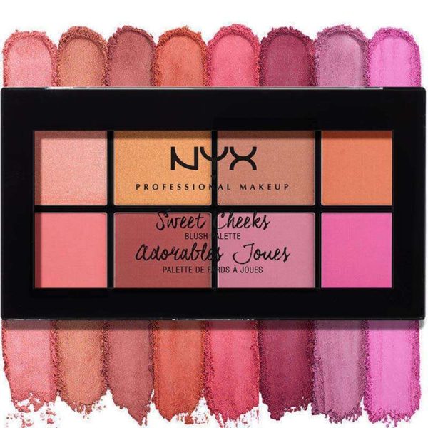 پالت 8 رنگ رژگونه نیكس Nyx Sweet Cheeks Blush Palette 8 Colors