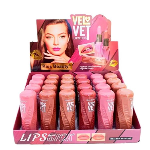 رژ لب جامد مات Kiss Beauty مدل VELVET |عمده