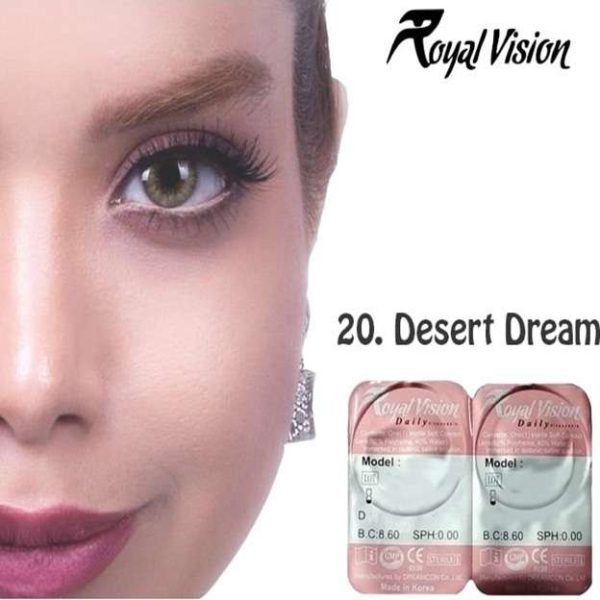 لنز رنگی رویال ویژن Royal Vision Daily Lens 20 Ocre