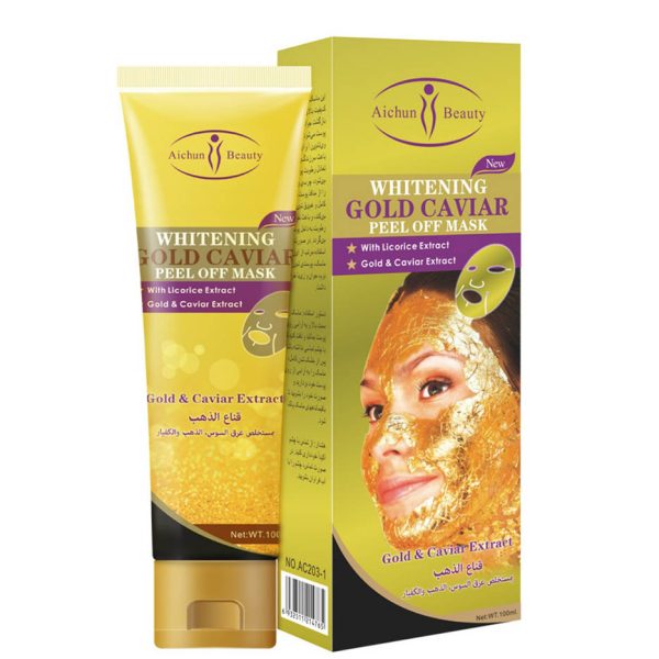 ماسک صورت ایچون بیوتی مدل خاویار طلایی