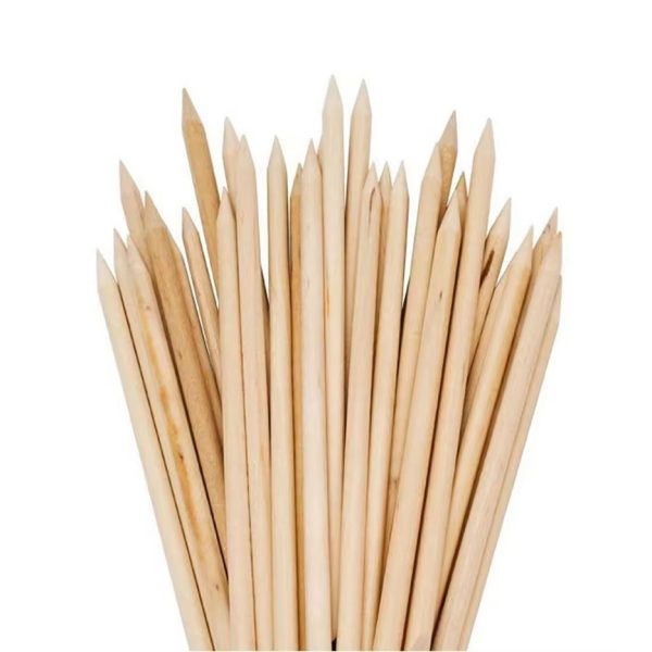 پوشر چوبی عقب زن ناخن (وارداتی) مدل چوبی بسته 100 عددی