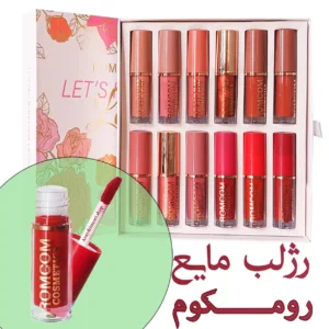 رژلب مایع رومکوم | پیگمنت بالا، بافت شاین و مات - پک 12 تایی
